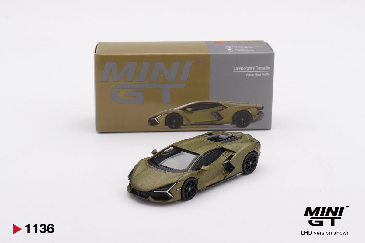 Mini GT Lamborghini Revuelto Verde Gea Matte