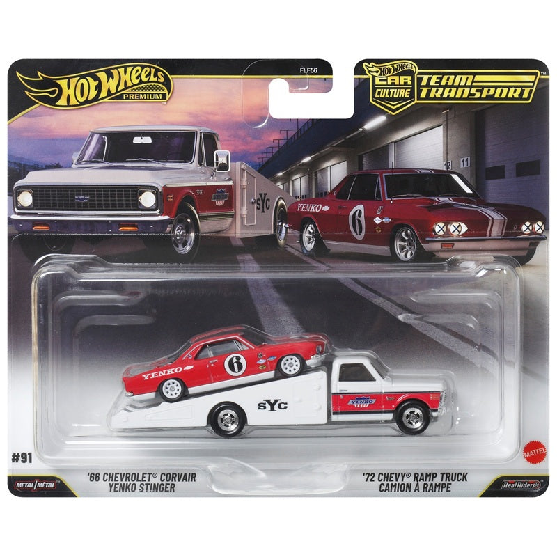 Hot Wheels Team Transport Chevrolet Corvair Yenko Stinger and Ramp Truck
