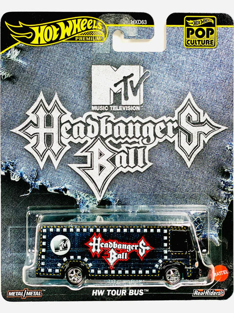 Hot Wheels 2025 Pop Culture Case K MTV Headbangers Ball HW Tour Bus