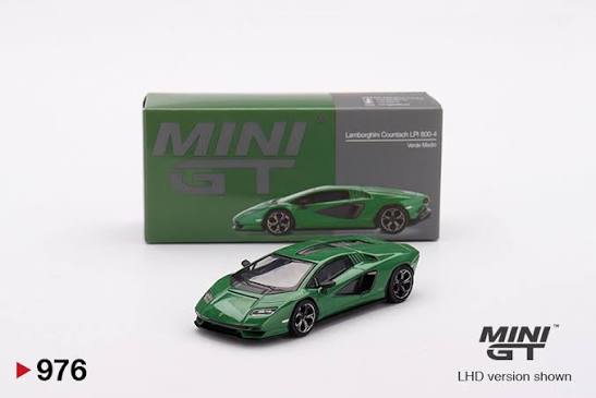 Mini GT Lamborghini Countach LP 800-4 Verde Medio