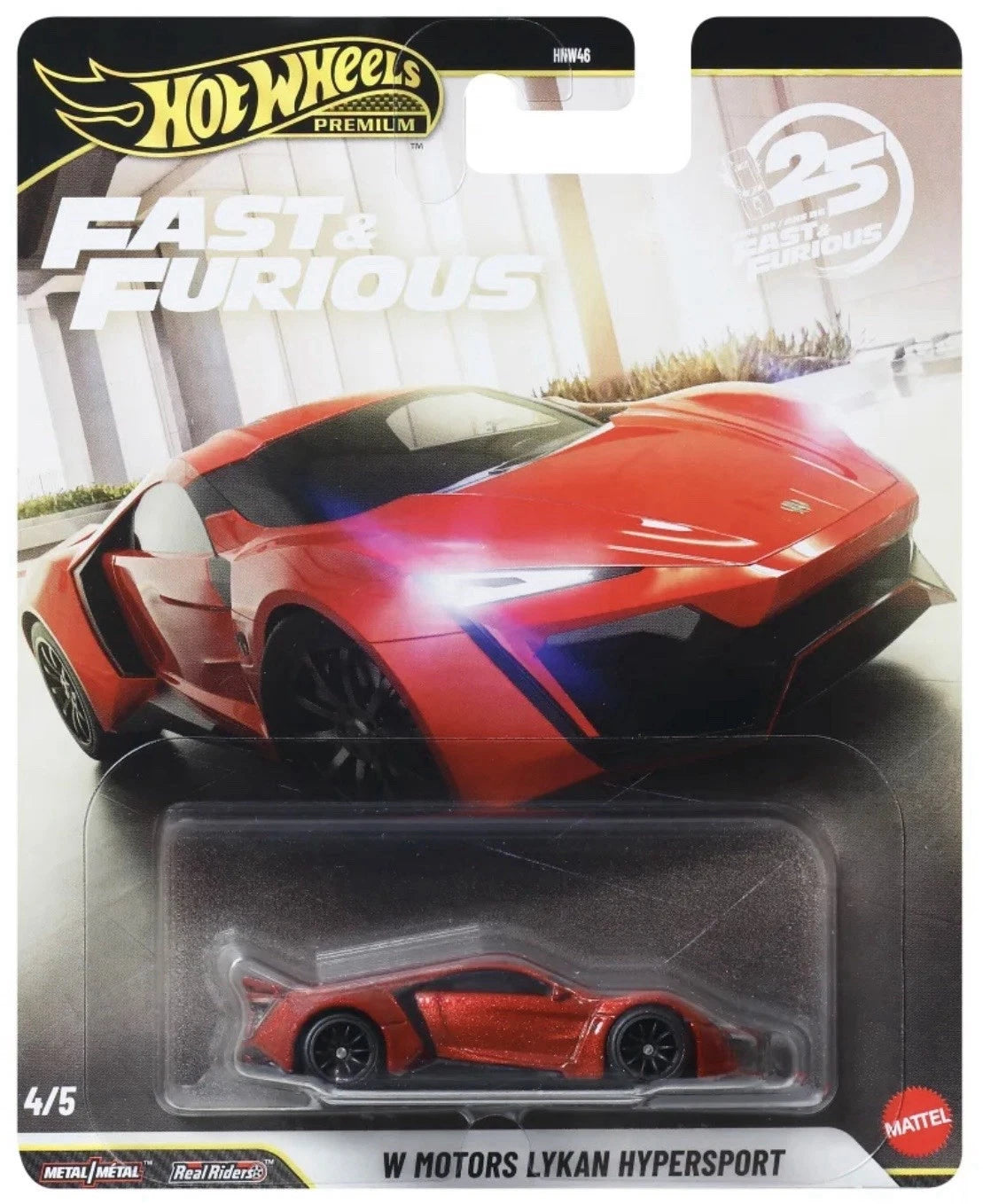 Hot Wheels Fast & Furious 25th Anniversary Lykan Motorsport
