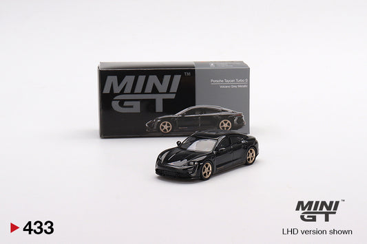 Mini GT Porsche Taycan Turbo S Volcano Grey
