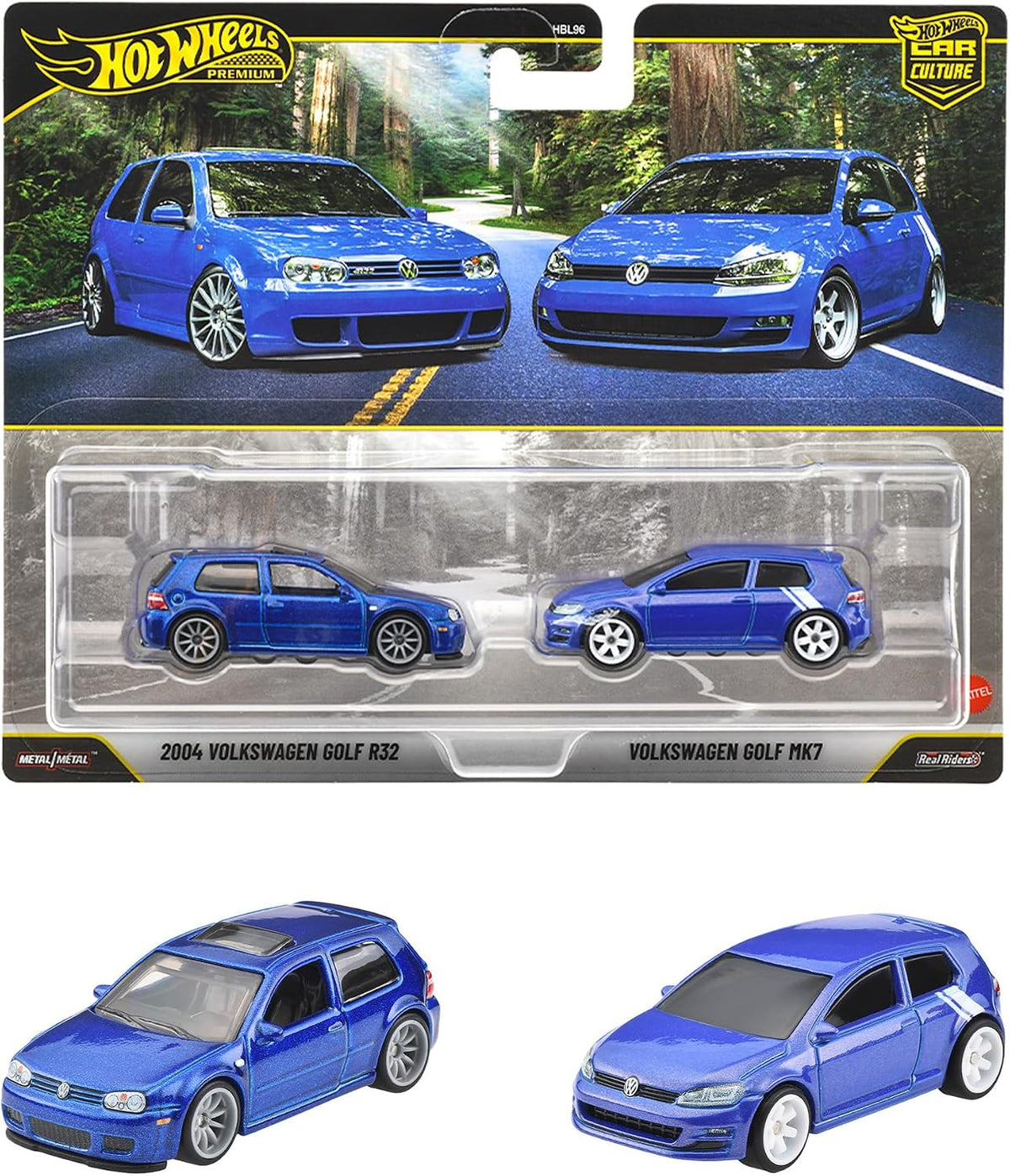 Hot Wheels Premium 2 Pack Volkswagen Golf