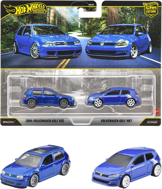Hot Wheels Premium 2 Pack Volkswagen Golf
