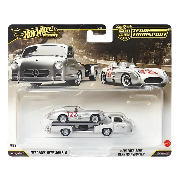 Hot Wheels Team Transport Mercedes-Benz 300 SLR and Renntransporter