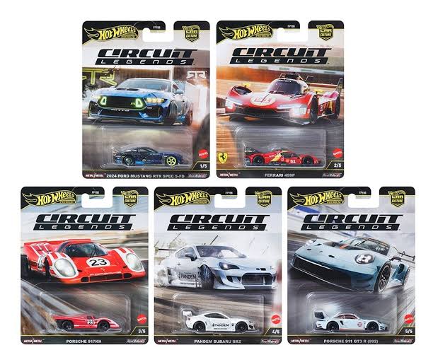 Hot Wheels Circuit Legends 2025 Complete Set