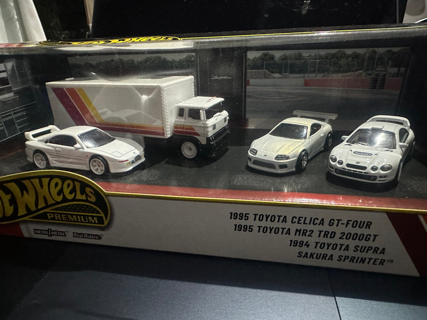 Hot Wheels Premium Collector Toyota Display Set Damaged box