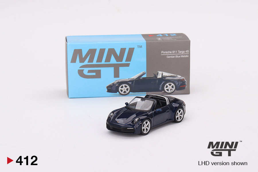 Mini GT Porsche 911 Targa45 Gentian Blue Metallic