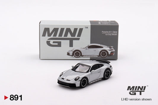 Mini GT Porsche 911 Dakar Ice Grey