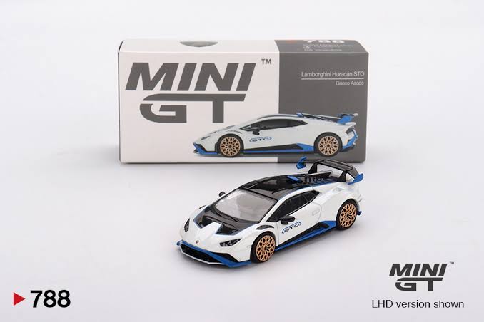 Mini GT Lamborghini Huracán STO Bianco Asopo