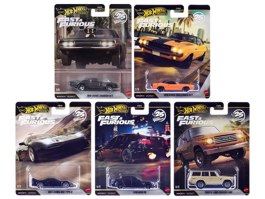 Hot Wheels Furious 25th Anniversary 2026 5 Piece Set Q