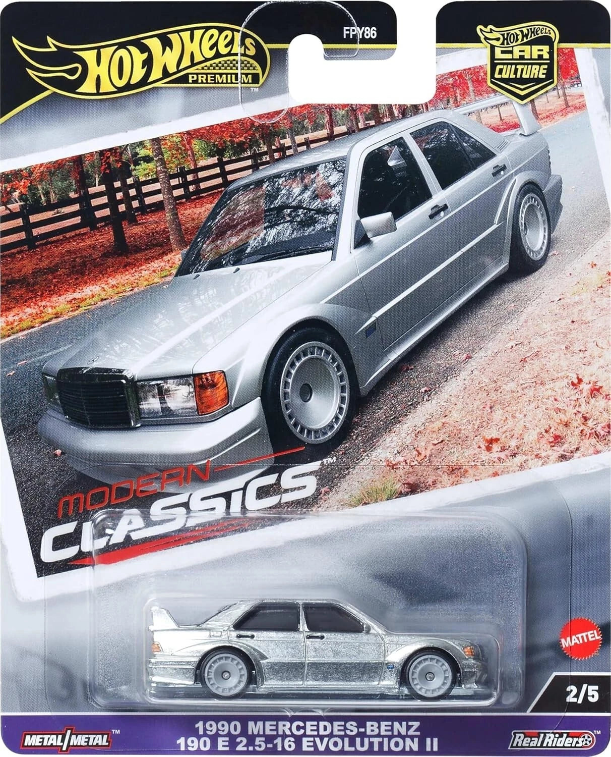 Hot Wheels Modern Classic 1990 Mercedes-Benz 190 E 2.5 Evolution II